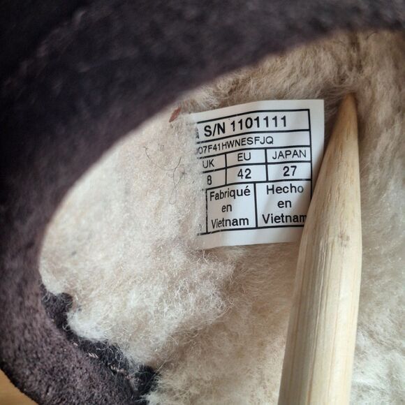 UGG Scuff Slippers Men’s 9 Espresso Suede Sheepskin Wool Lined EU 42 main image 6